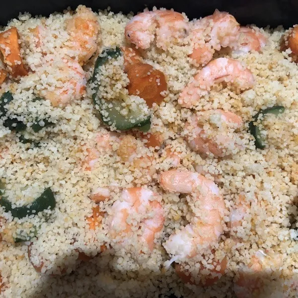 Couscous de crevettes et sa bisque Recette iCook'in Guy Demarle